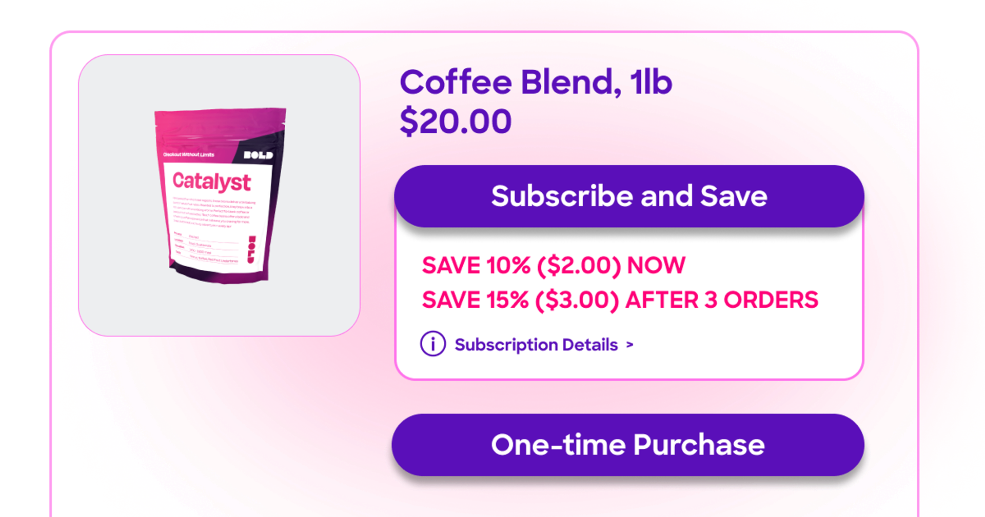 Maximize subscription conversion